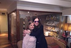 The famous singer and showman Ozzy Osbourne visited La Casa del Habano in Buenos Aires, Argentina  